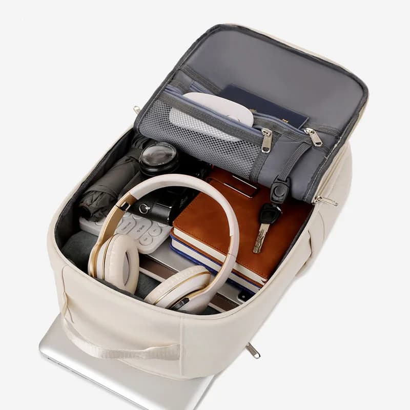 Sac à dos cabine 40x20x25 étanche léger pour avion, homme femme avec compartiment ordinateur
