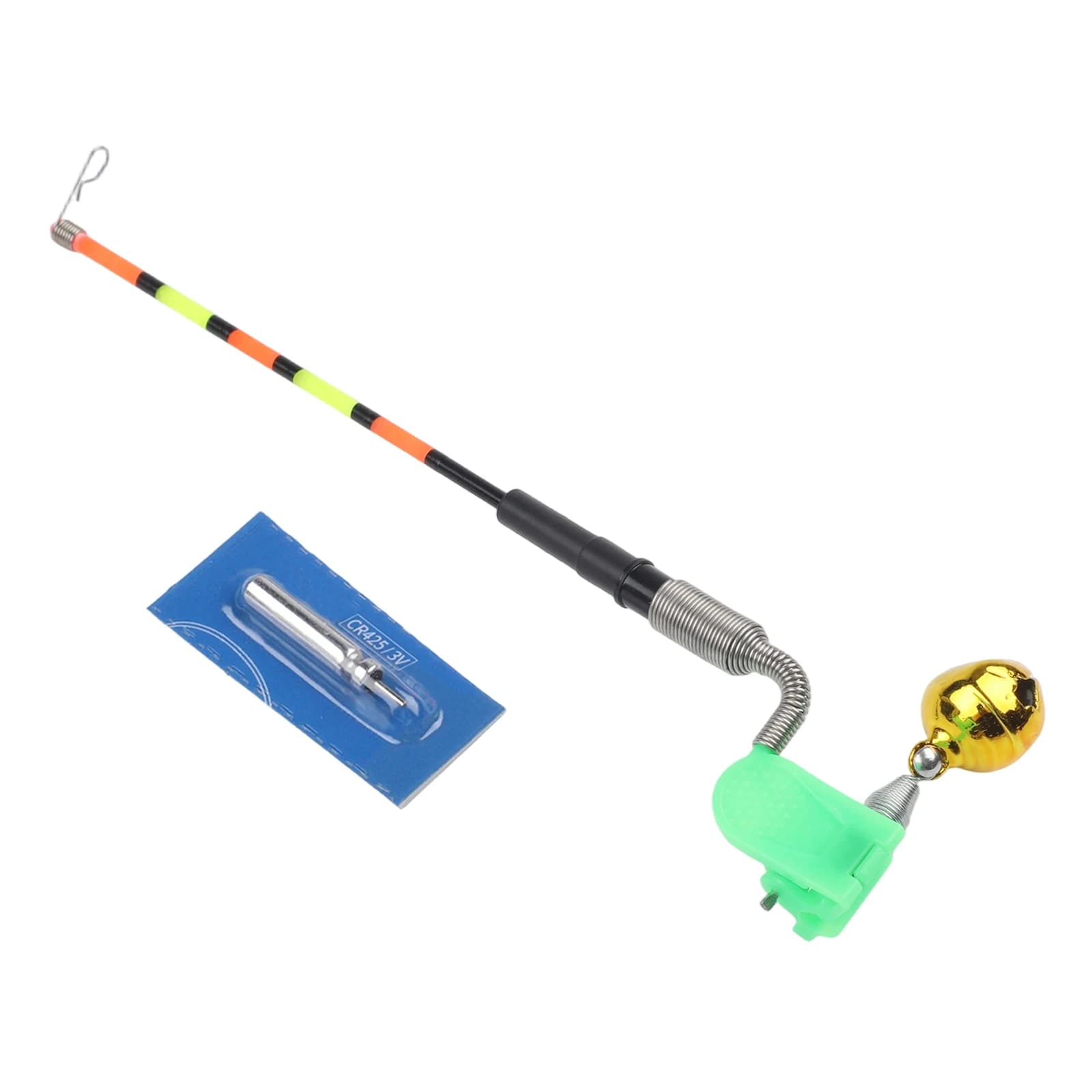 Flotteur alarme étanche avec LED indicateur de touche - lumière changeante pour pêche nocturne avec pile incluse