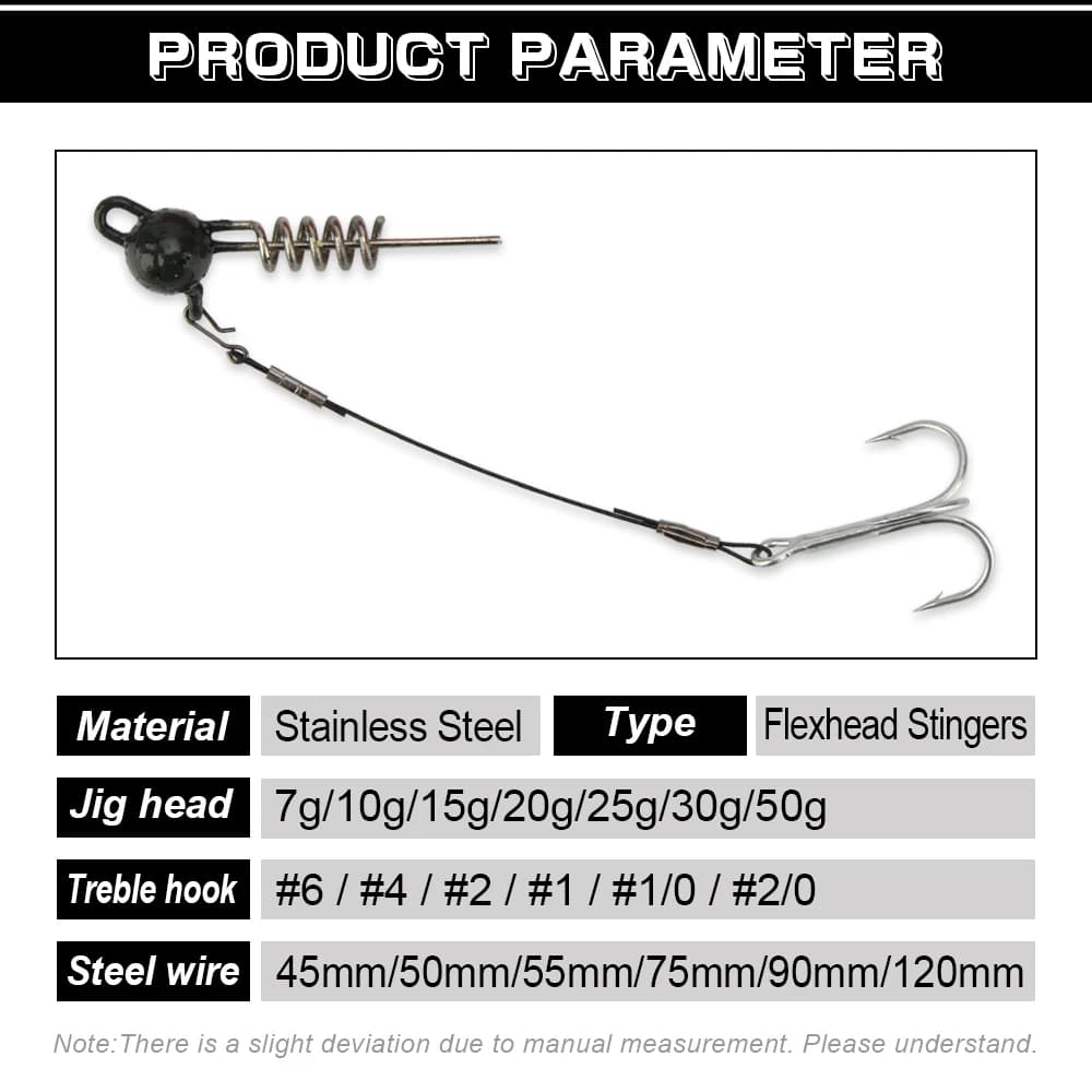 Spinpoler montage stinger avec hameçon triple - parfait pour sandre brochet perche et black-bass