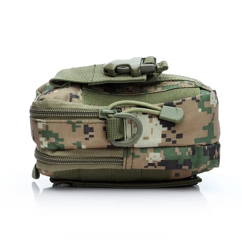 Sac banane camouflage pêche tactique - Ceinture zippée étanche pour téléphone et accessoires pêche