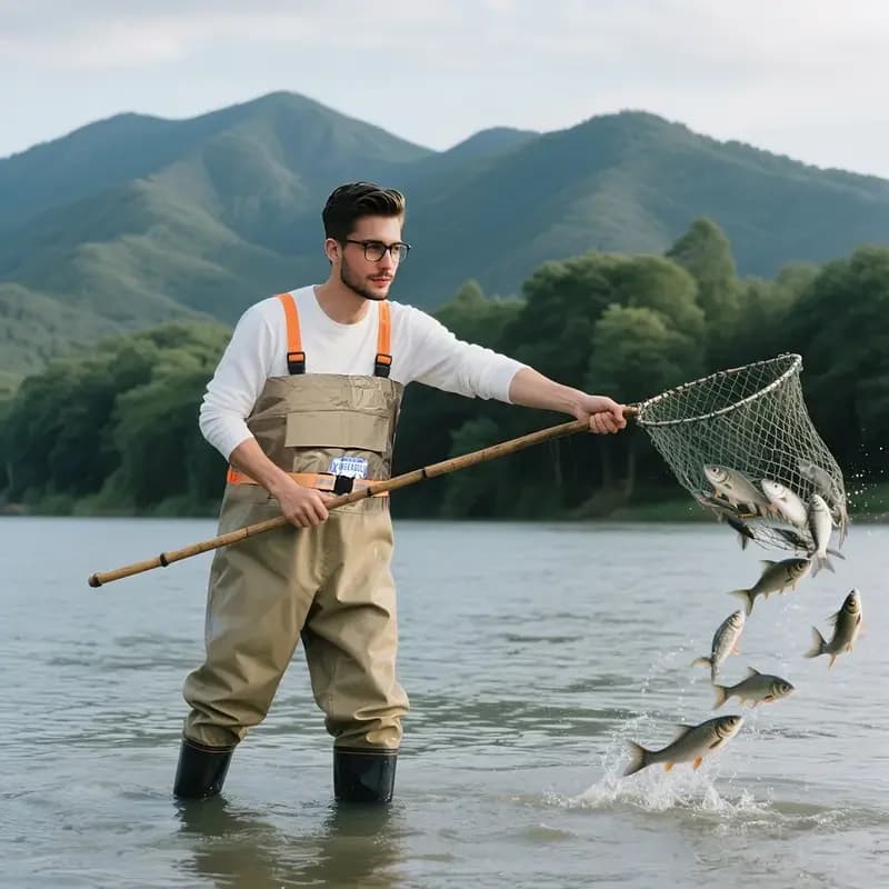 Pantalon de pêche épais en nylon imperméable combinaison intégrale vêtement technique pêche