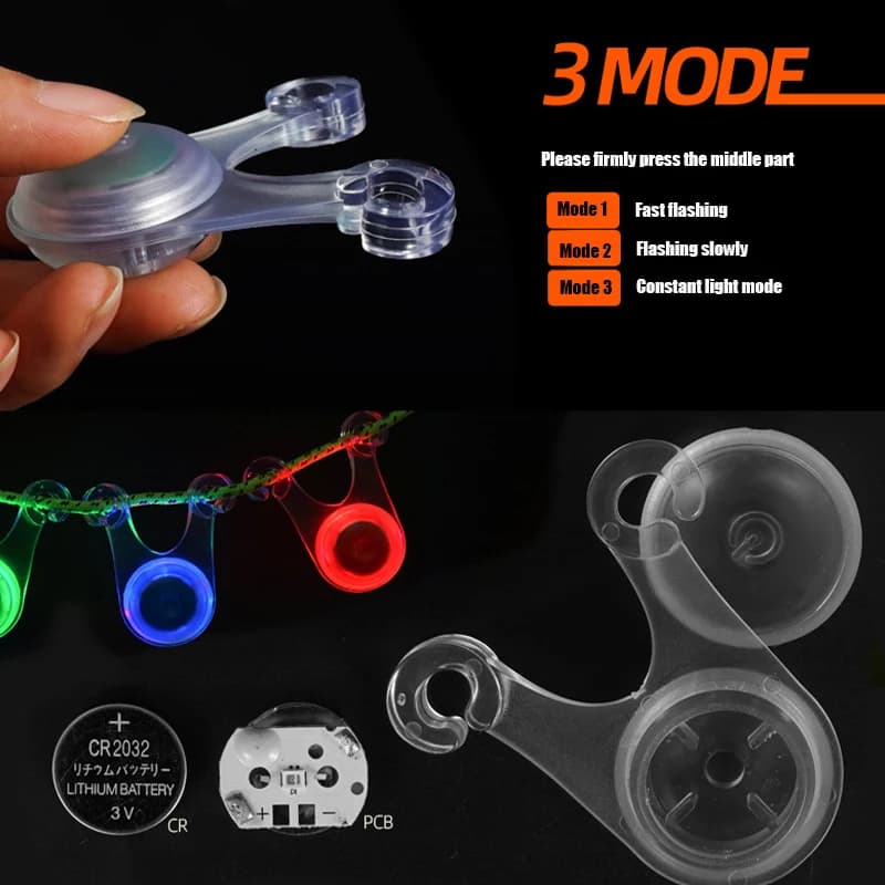 10 guirlandes lumineuses LED étanches pour tente camping pêche éclairage ambiance Shunmaii