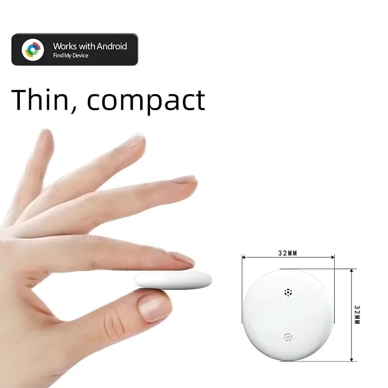 Tracker anti-perte Android - Compatible Google Find My, étanche, pour clés, portefeuille et animaux