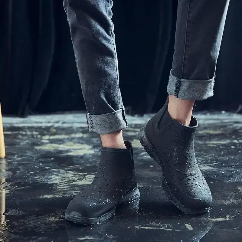 Bottes de pêche mode 2025 imperméables cheville plateforme pour couple été