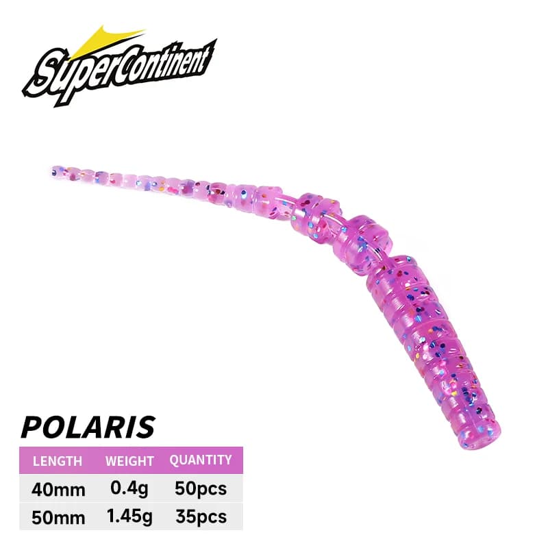 Leurre Polaris Supercontinent 4cm 5cm appât souple pêche aux leurres pour carnassiers pas cher