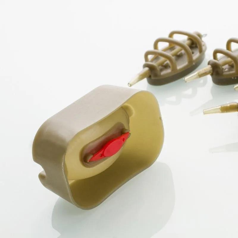 Moule à méthode feeder 5 pièces - Set pour amorçage carpe avec plomb et lance-appât intégré