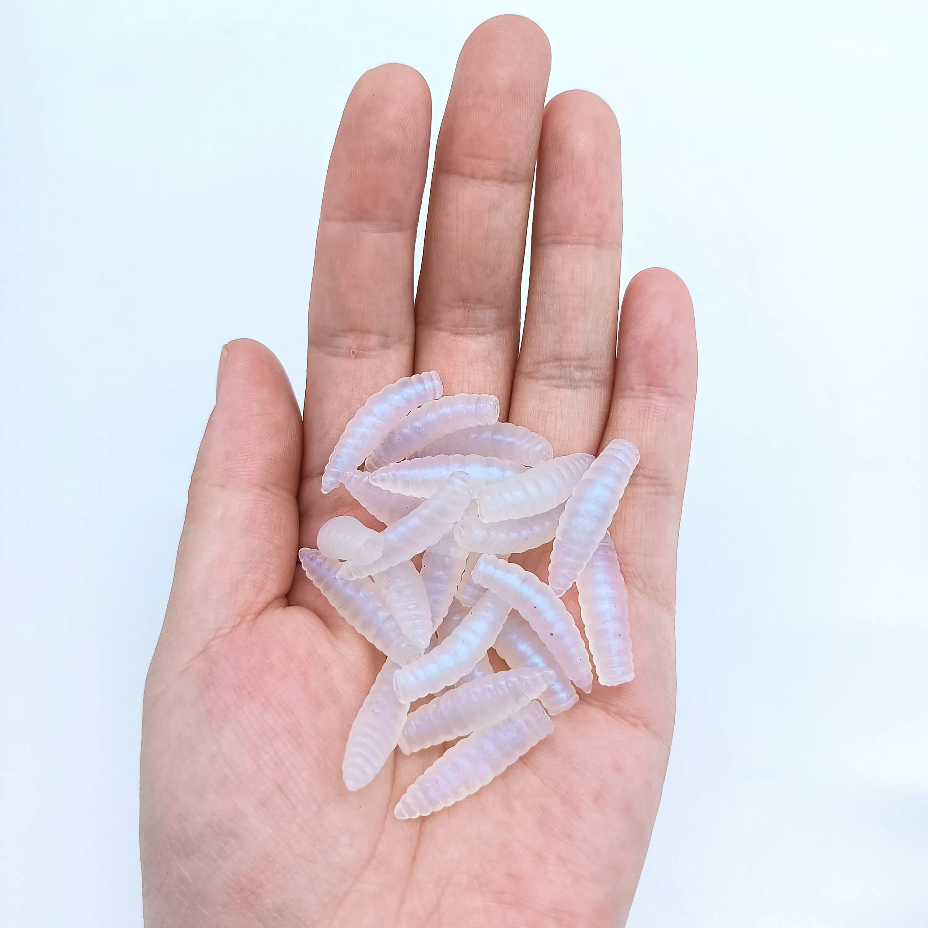 20 leurres pain ver silicone 0.7g - appâts artificiels carpe bass pêche leurres tremblants