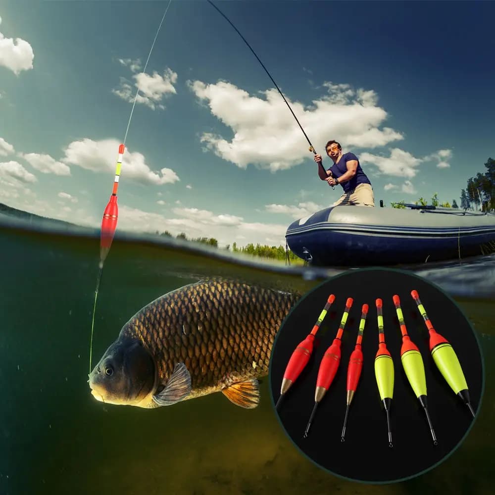 Flotteurs EVA luminescents 6g à 30g pour pêche nocturne - bobbers verticaux avec éclairage LED intégré