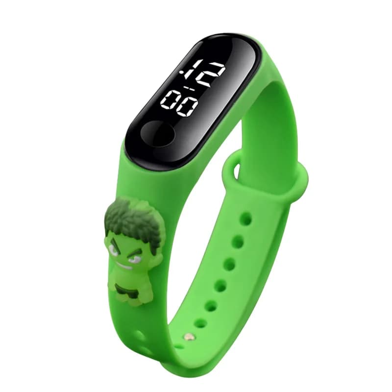 Montre enfant Spiderman 3D cartoon garçon sport bracelet étanche LED numérique étudiant horloge