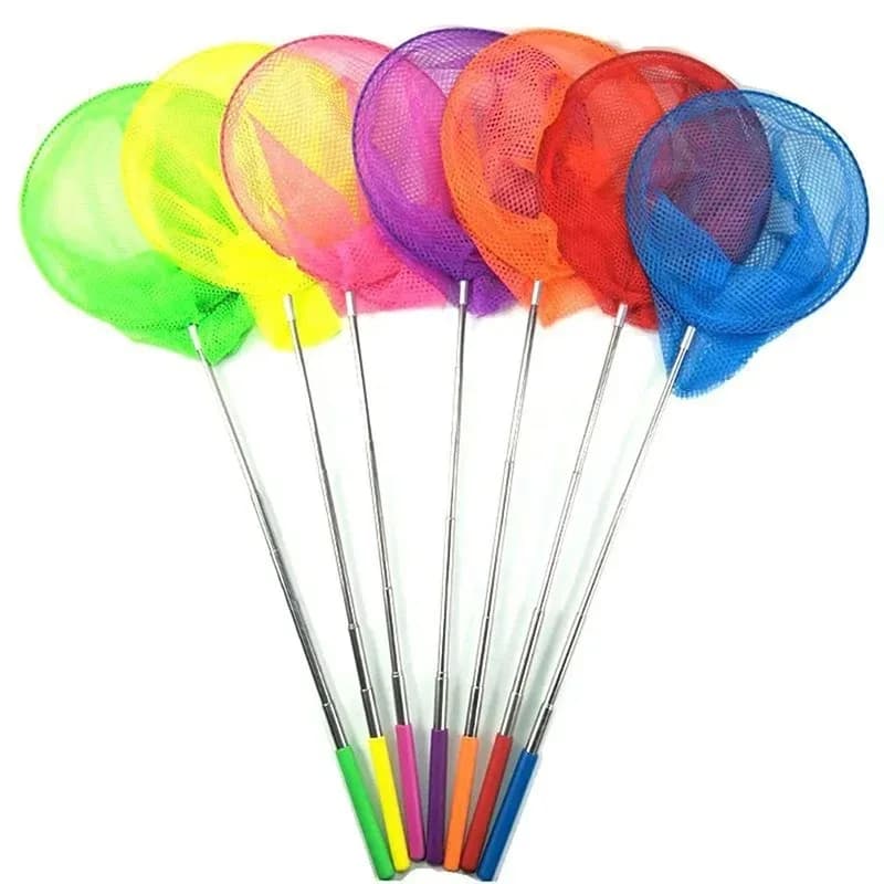 Filet de pêche rétractable portable pour enfants, idéal insectes et papillons, jeu extérieur amusant