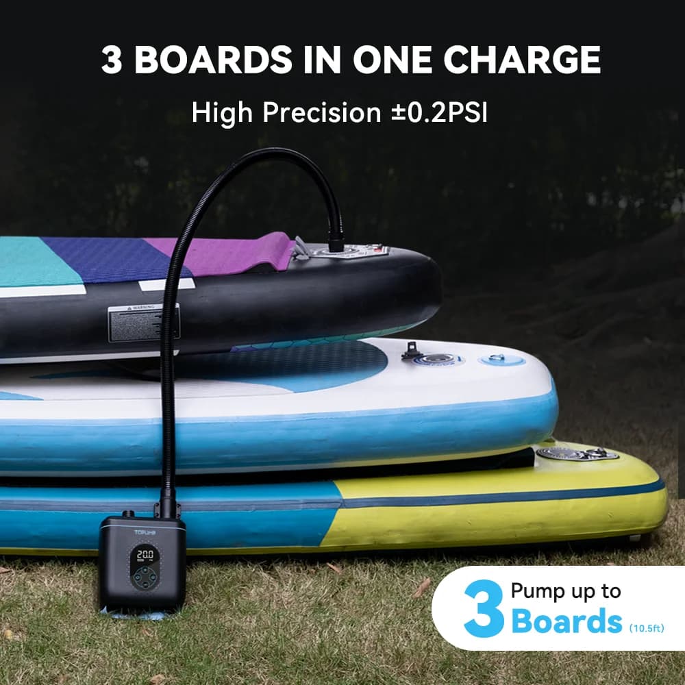 Pompe électrique 20PSI 4000mAh pour kayak gonflable, SUP, bateau PVC et matelas de tente - Accessoires pêche