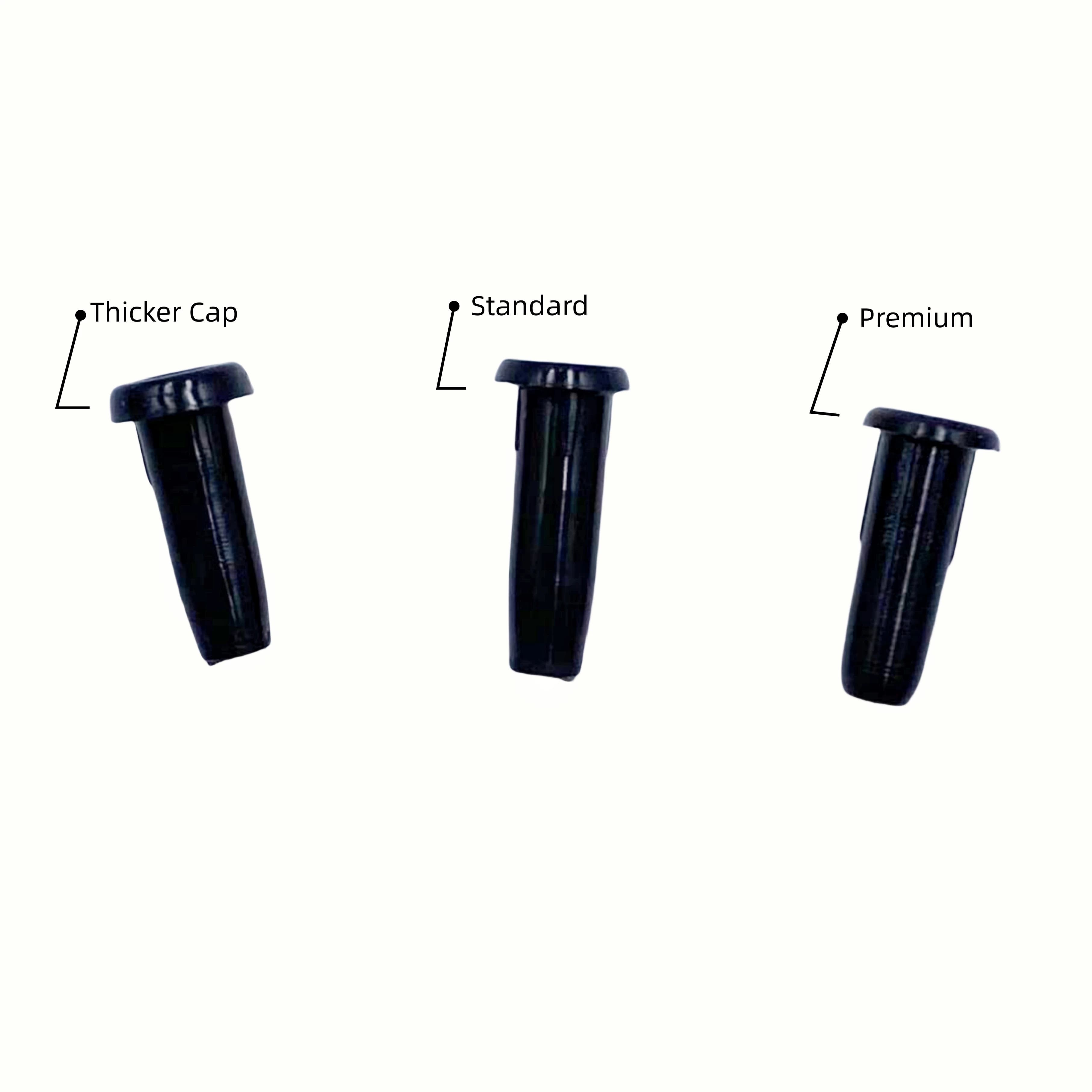 Grommets de raquette de badminton AEF trou simple et double - Pack noir pour pêcheurs