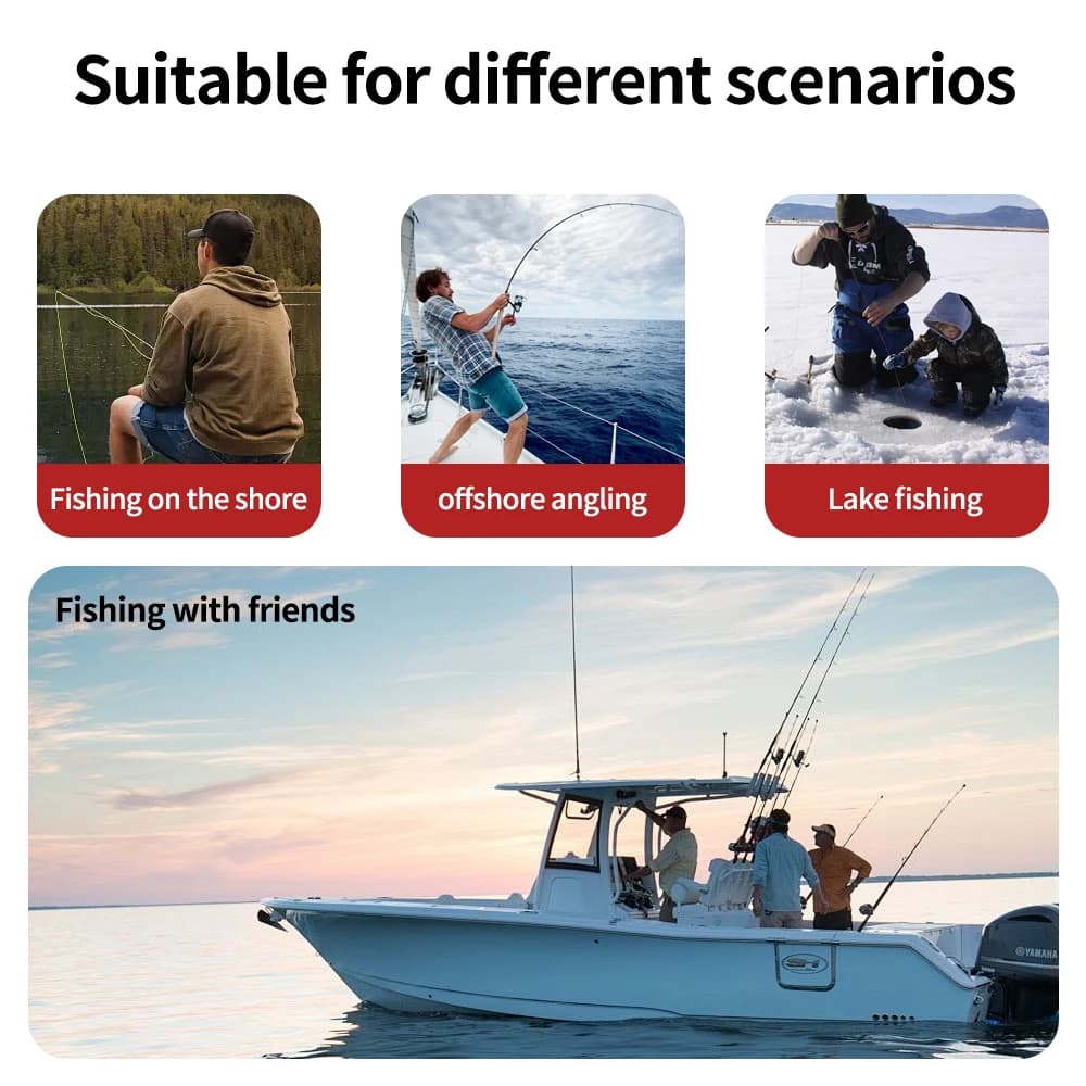 Fishfinder portable à main avec sonar jetable - Détecteur de poissons LCD pour pêche en kayak et bateau