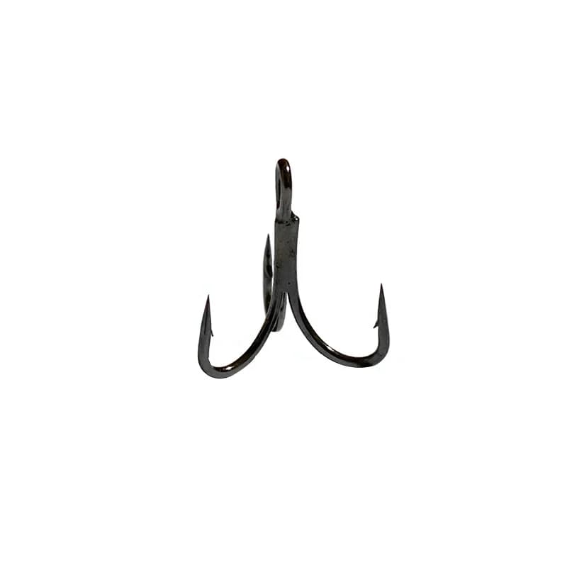 50 hameçons triple acier carbone noir nickel - Pointes ultra-affûtées pour pêche professionnelle