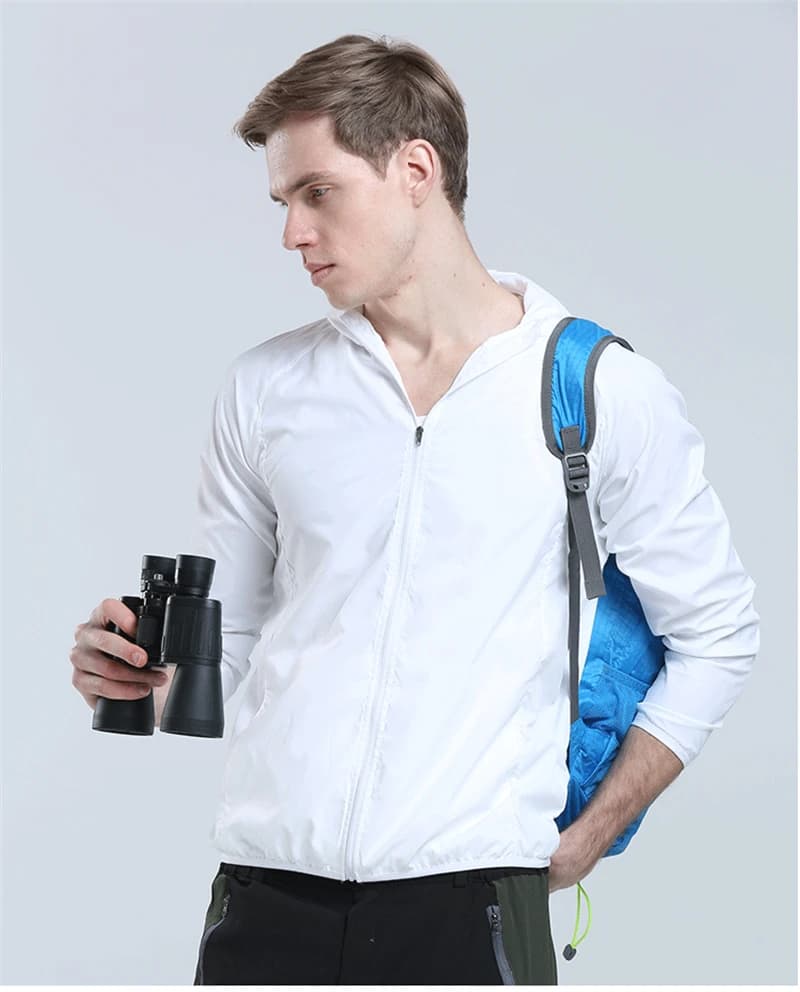 Veste de pluie camping homme femme imperméable - Pêche chasse vêtement quick-dry protection sol vent