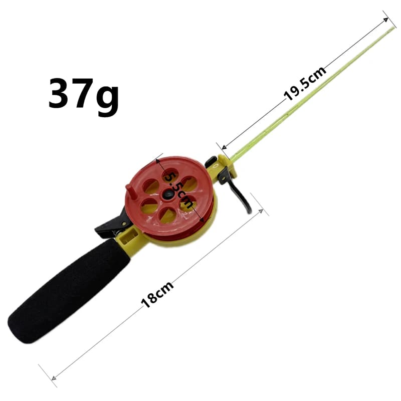 Canne pêche glace combo hiver vertical jig mormyshka perche bar truite ensemble complet