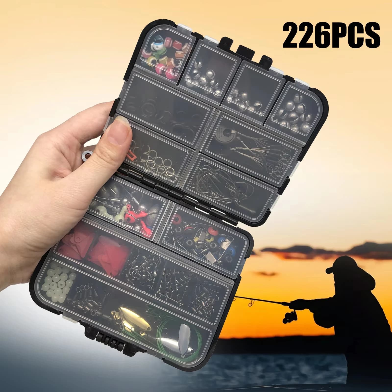 Kit de pêche professionnel 170-410 pièces - Ensemble complet pour truite, bar et pêche en mer