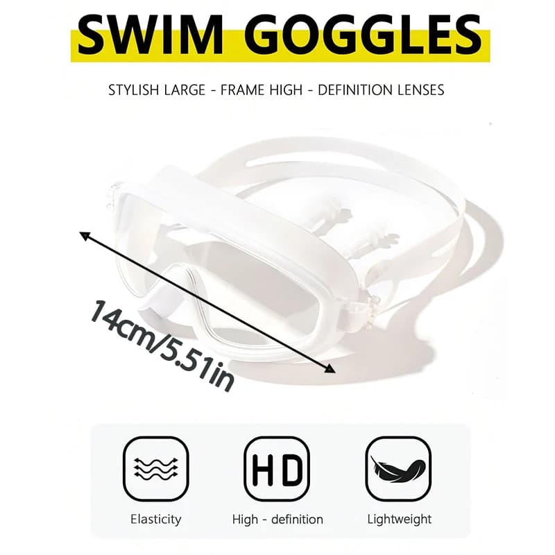Lunettes piscine enfant grand angle - anti-buée et anti-UV étanches pour jeunes baigneurs