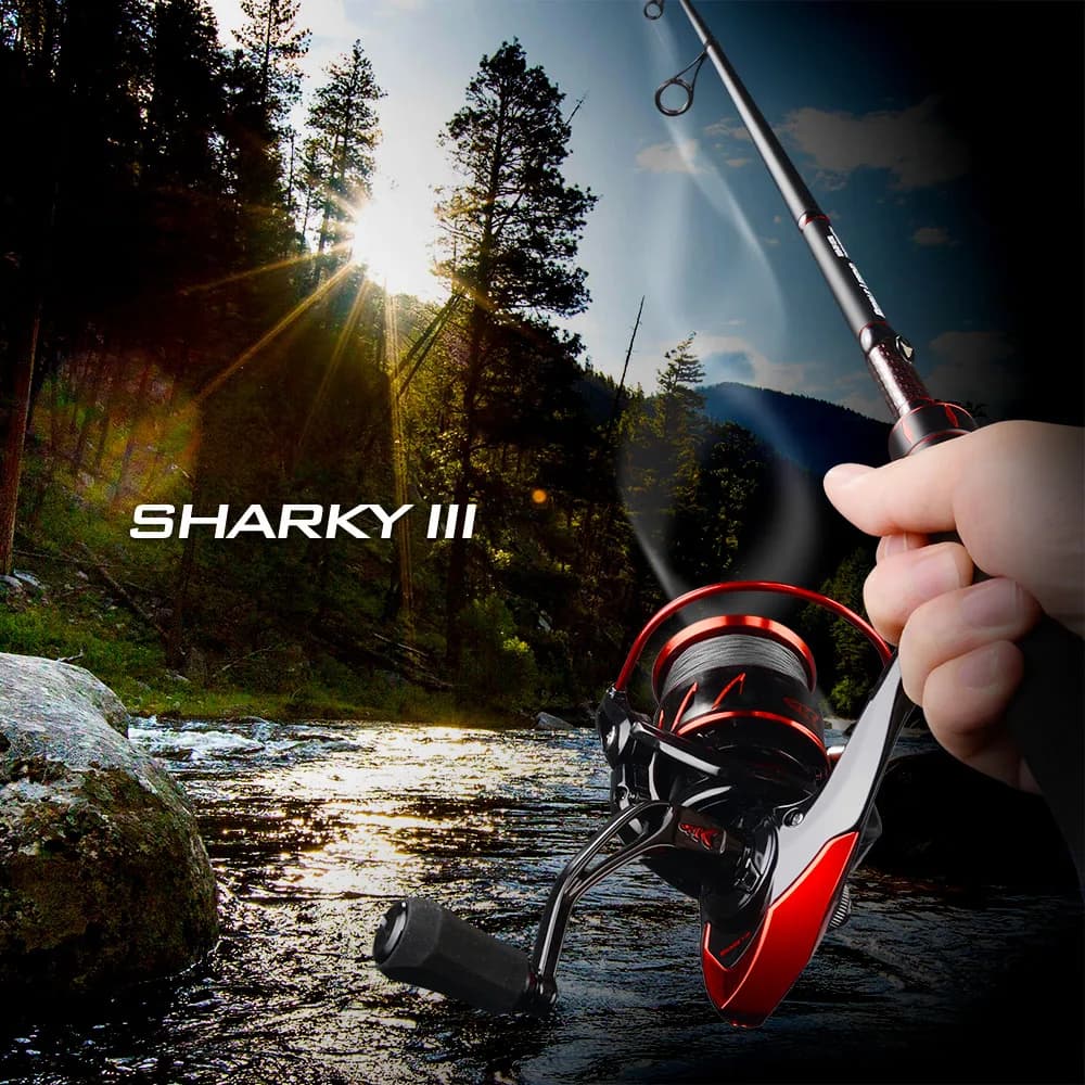 Moulinet de pêche spinning résistant à l'eau KastKing Sharky III 18KG pour brochet et perche