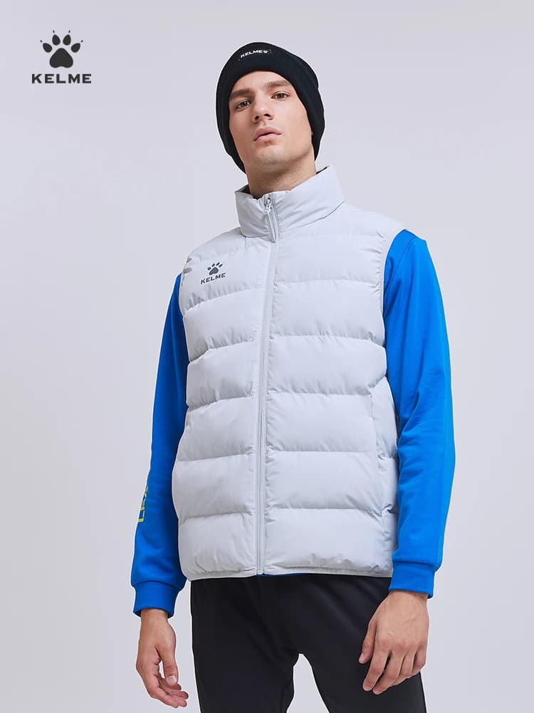 Veste sport Kelme homme coton chaude coupe-vent sans manches automne hiver
