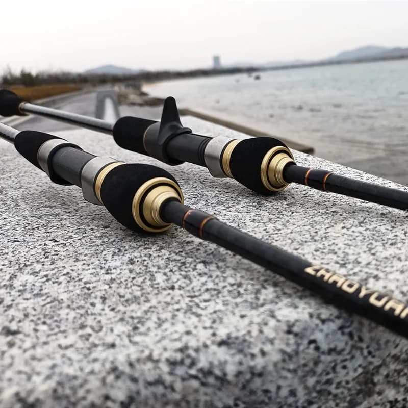 Canne pêche carbone slow jigging mer - 1.68-1.95m puissance M ML pour bateau haute mer spinning