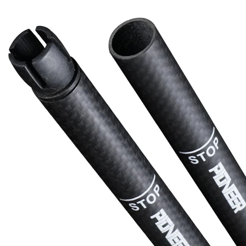 Canne de marche courte à poignée en T télescopique - 46-100cm en fibres de carbone pour escalade