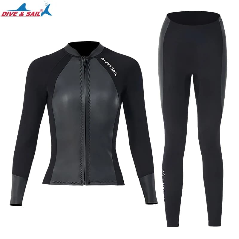 Combinaison Néoprène Homme Femme pour Plongée Surf Kayak et Natation – Veste et Legging