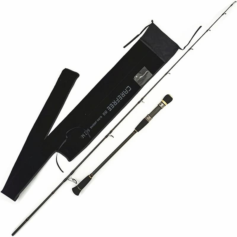 Canne pêche carbone slow jigging mer - 1.68-1.95m puissance M ML pour bateau haute mer spinning