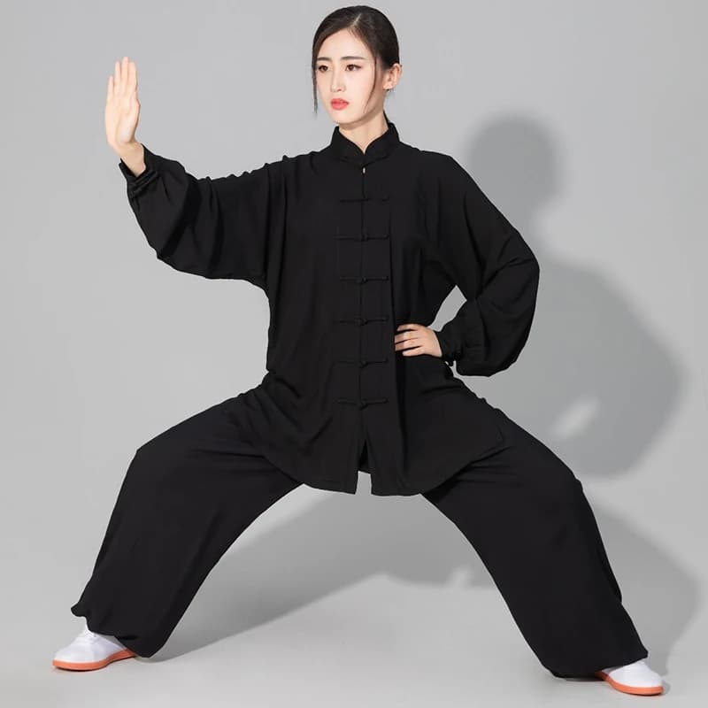 Uniforme Taichi coton CLYFAN - Costume Wushu Kungfu adulte enfant pour pêche Taiji