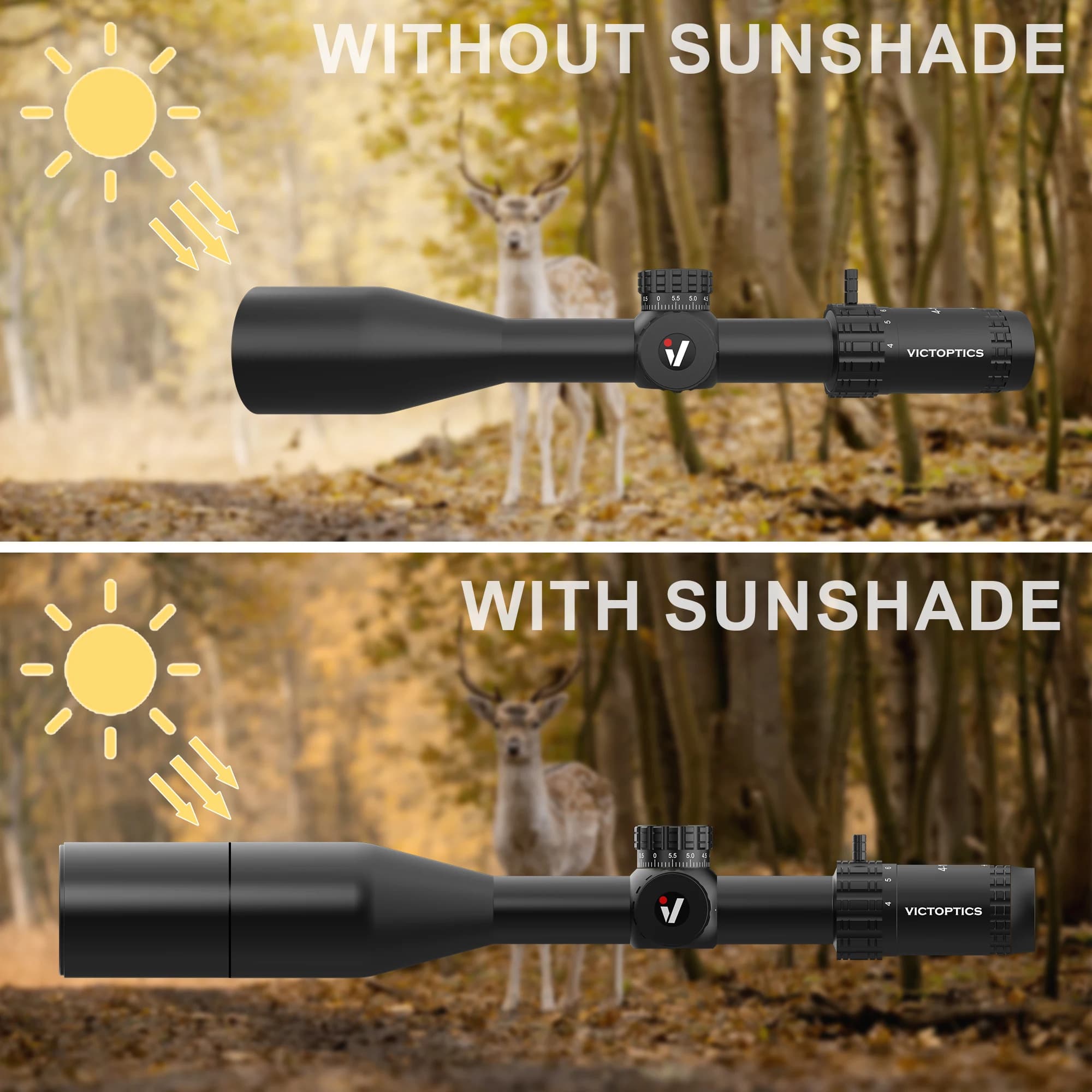 Lunette de visée tactique VictOptics S4 4-16x44 MDL pour airsoft et chasse .223 5.56 AR15
