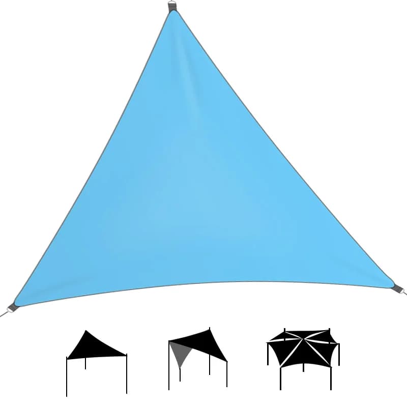 Bâche de Camping Étanche et Voile d'Ombrage Solaire Léger pour Nuit et Randonnée Extérieure