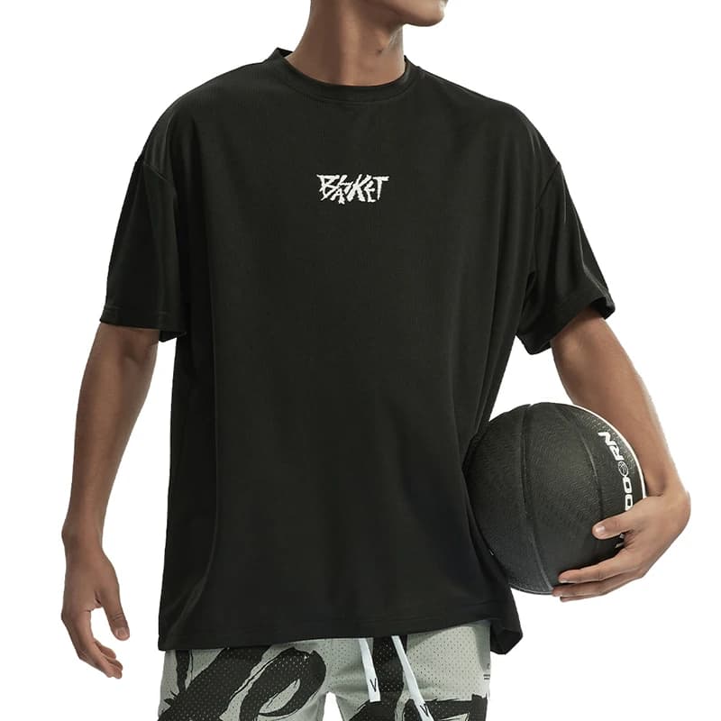 T-shirt homme surdimensionné 100% polyester - Vêtement extérieur résistant et respirant pour pêche