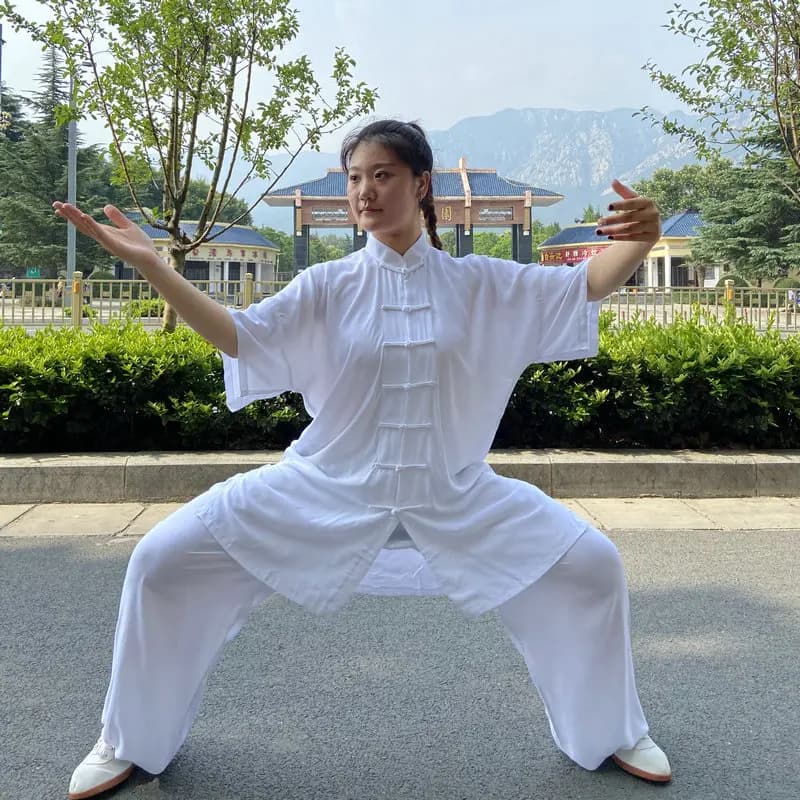 Uniforme Taichi coton CLYFAN - Costume Wushu Kungfu adulte enfant pour pêche Taiji