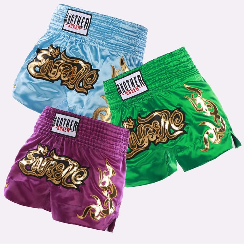 Short de boxe Muay Thai MMA brodé pour hommes femmes enfants entraînement pêche
