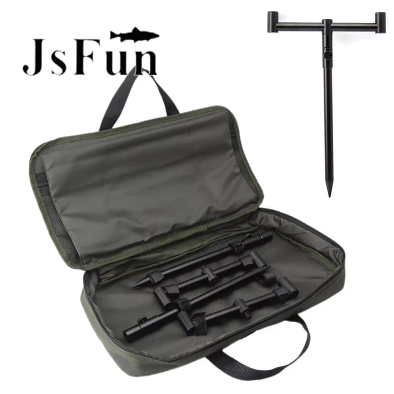 Ensemble canne Pod JSFUN pour pêche carpe avec sac et accessoires bâtons bancaires et Buzz barres