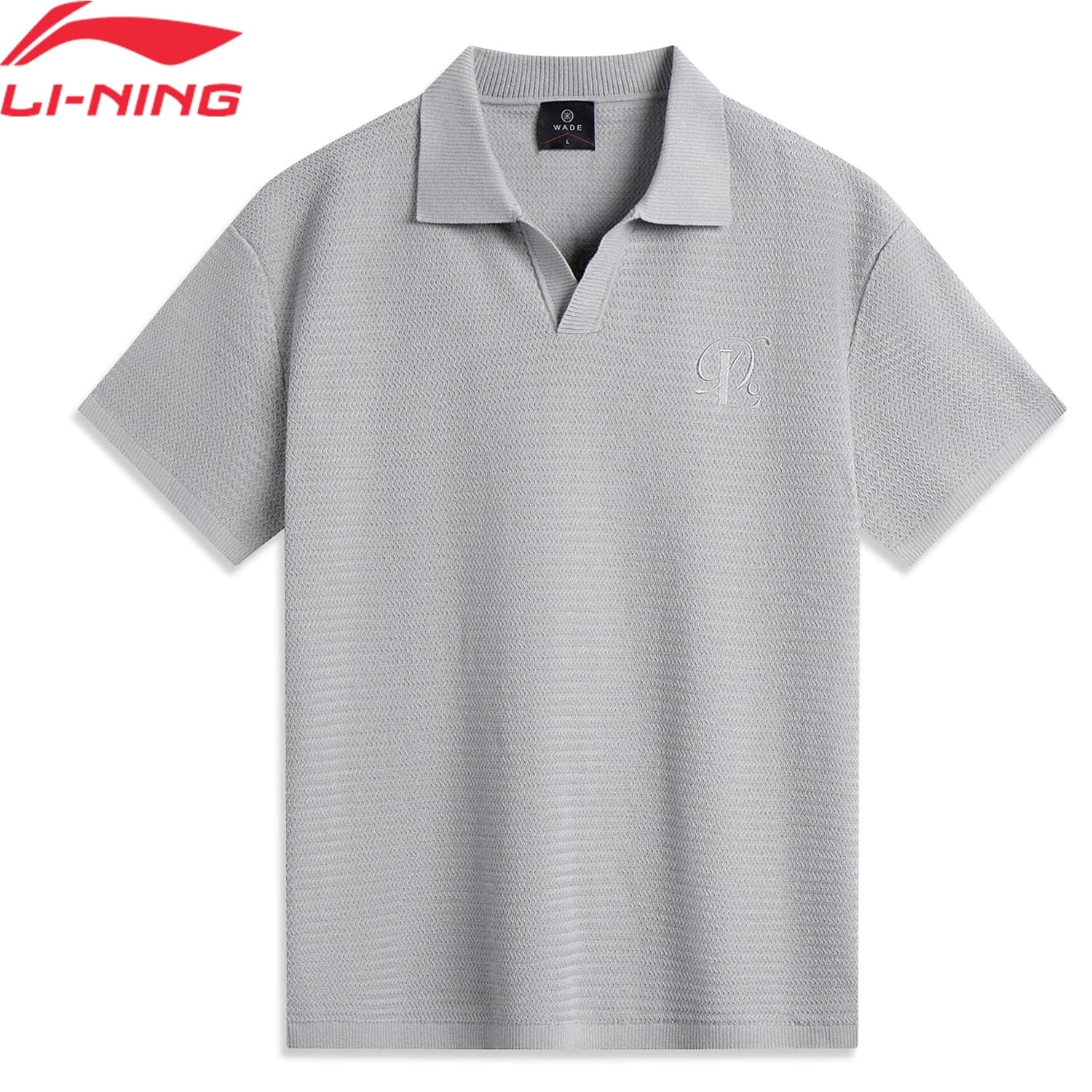 Pull technique Li-Ning Wade manches courtes pour pêche sportive et activités outdoor en polyester-coton