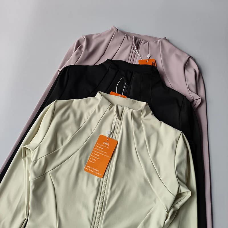 Manteau sport femme coupe cintrée - Séchage rapide automne hiver - Pour yoga et activités fitness