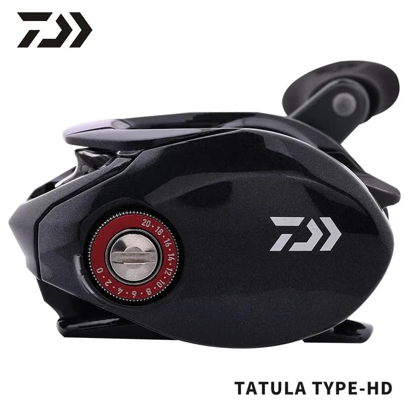 Moulinet baitcast Daiwa Tatula HD 7+1BB pour pêche en mer - Rapport 6.3/7.3 et traînée 6kg
