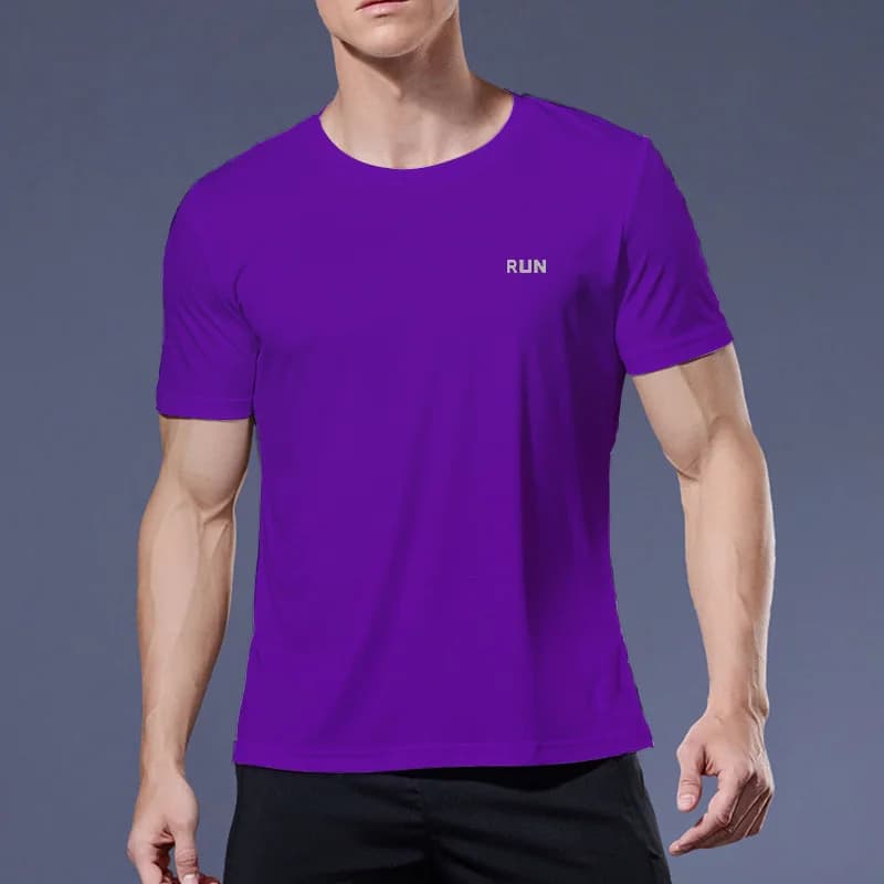 T-shirt Homme 5XL Violet Polyester Printemps 2024 - Vêtement Pêche Haut de Gamme Confortable