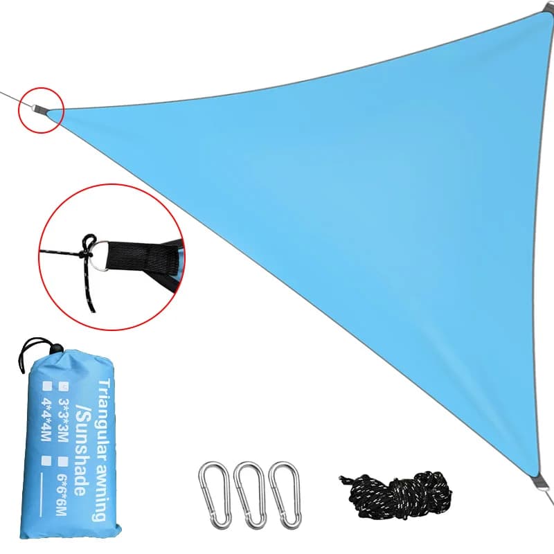 Bâche de Camping Étanche et Voile d'Ombrage Solaire Léger pour Nuit et Randonnée Extérieure