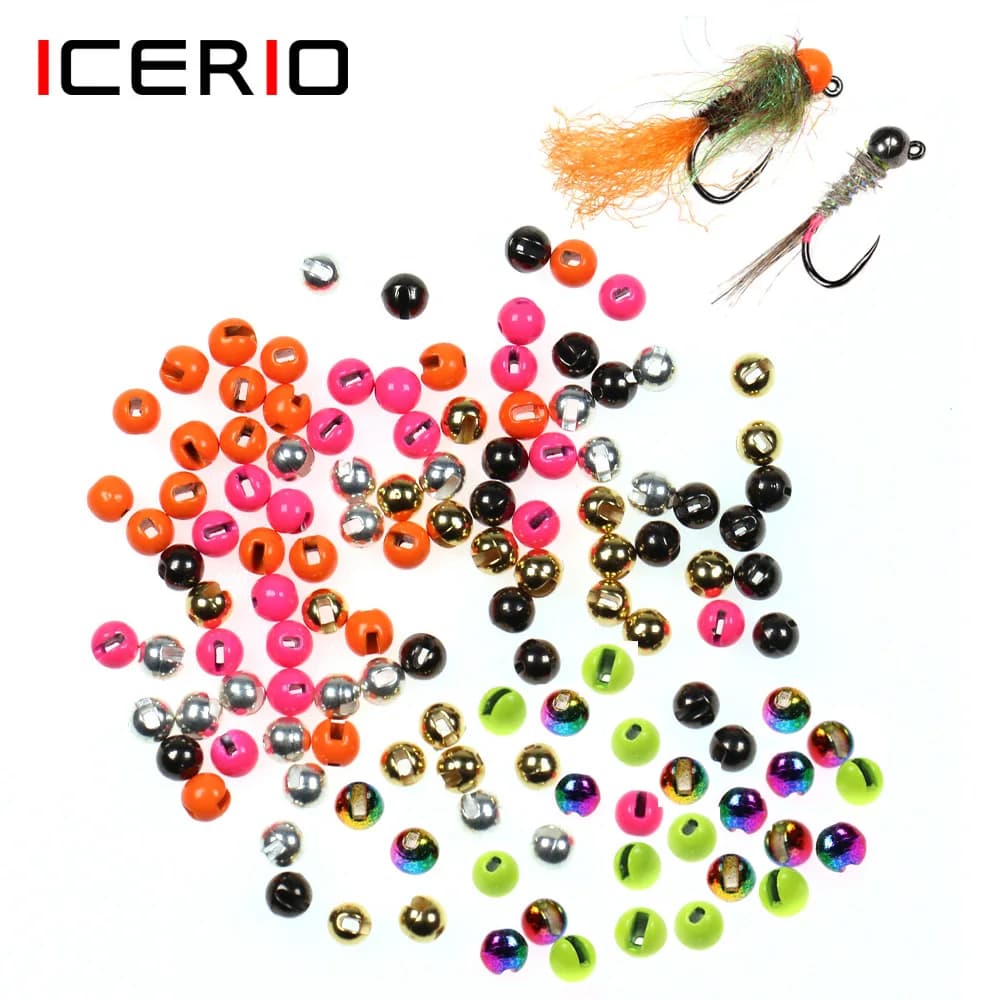 Perles de Tungstène à Fente 100mm pour Montage de Mouches Jig Nymphe Scud - Matériel Pêche