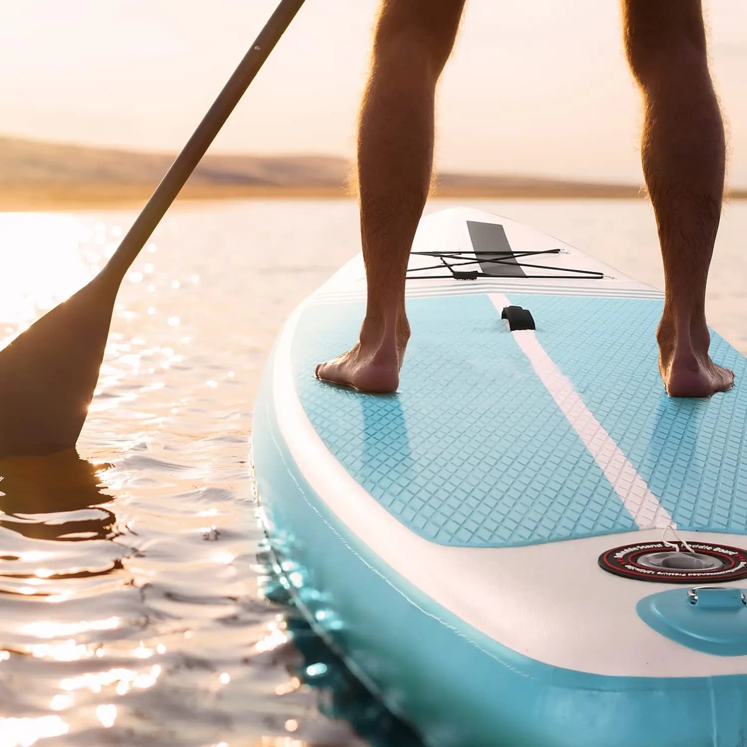 Planche à pagaie gonflable SUP pêche verte avec pompe triple action et accessoires paddle