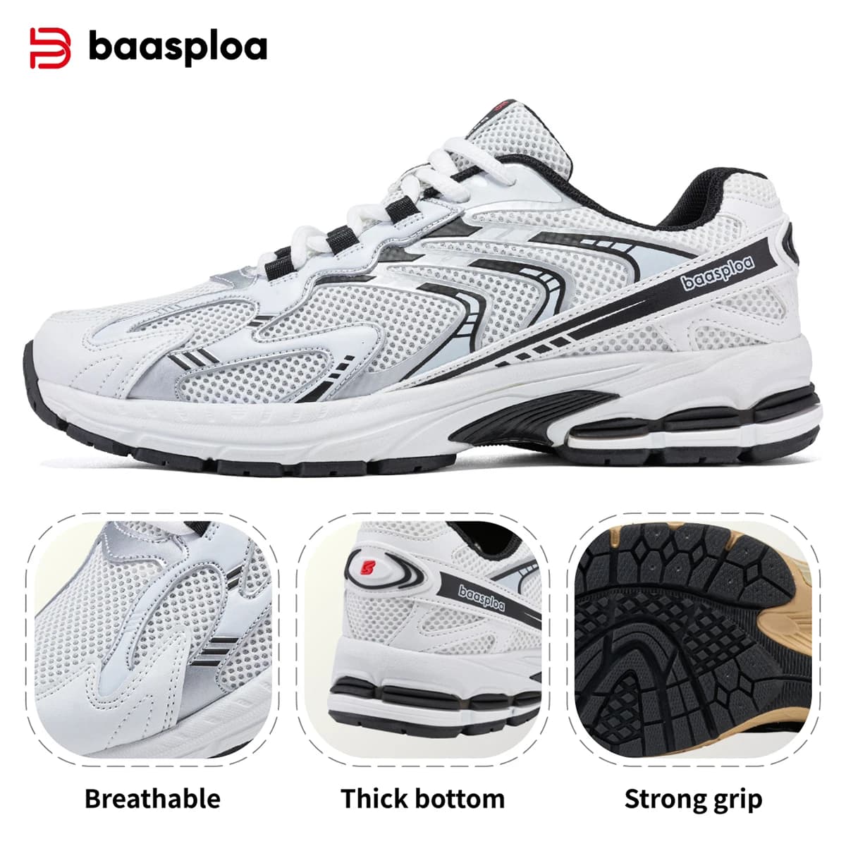 Chaussures de course homme respirantes pour pêche en rivière et marche côtière avec amorti confortable