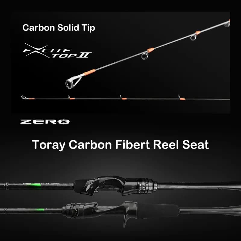 Canne BFS PURELURE légère haute teneur carbone pour pêche truite et filature roche coulée UL