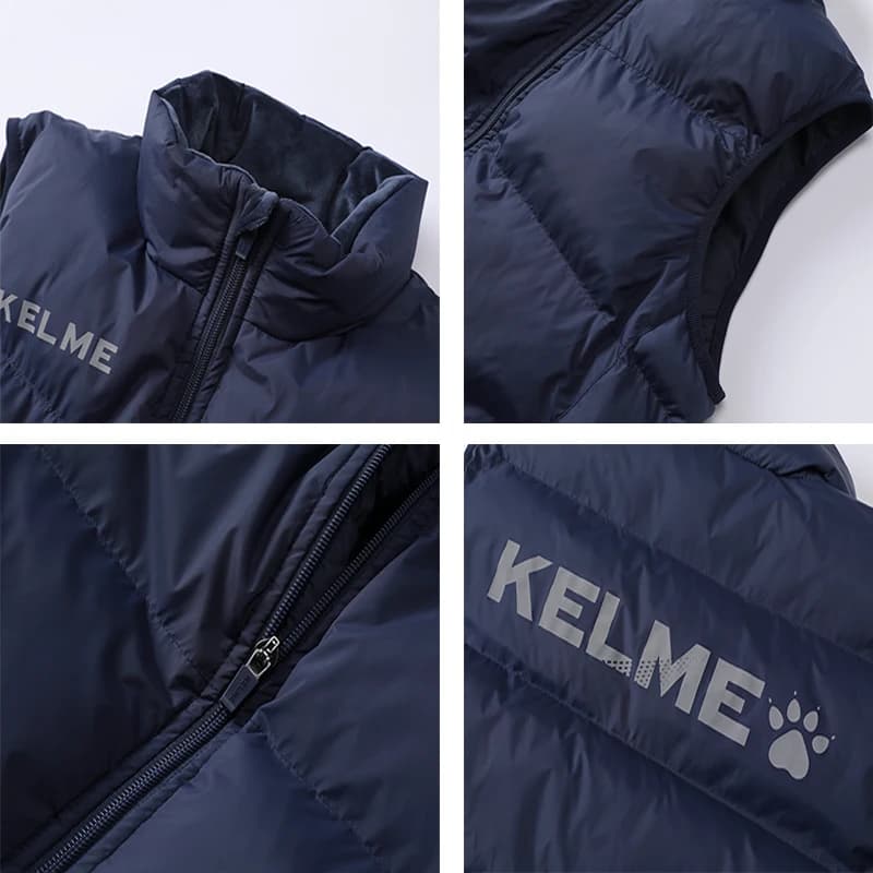 Gilet sport homme KELME hiver - Léger imperméable coupe-vent col montant pour entraînement extérieur