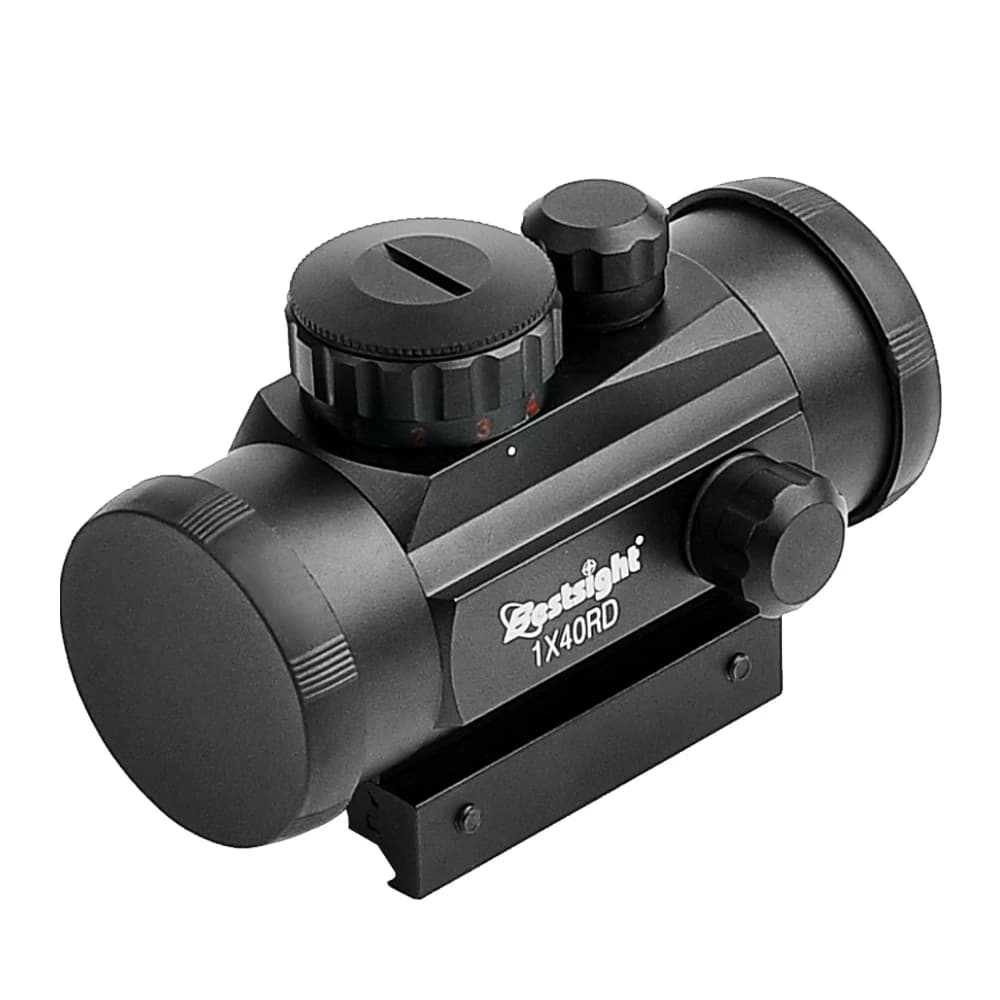Viseur point rouge 1x40mm étanche pour carabine de pêche - Lunette antichoc antibuée avec support