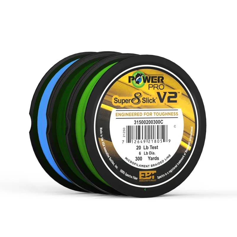 Ligne de pêche POWER PRO 8X tressée - Fil Spectra 10-80lb 300 yards pour pêche sportive et mer