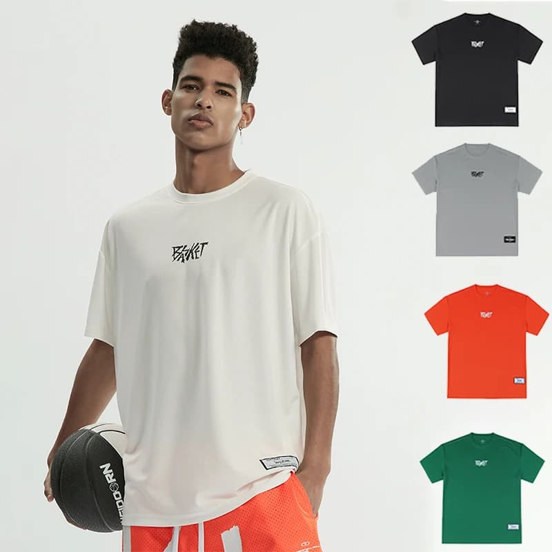 T-shirt homme surdimensionné 100% polyester - Vêtement extérieur résistant et respirant pour pêche