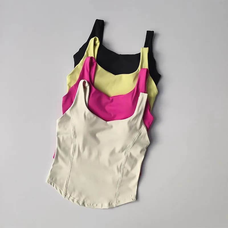 Soutien-gorge sportif sans coutures femme - Bustier tubulaire pêche confortable streetwear
