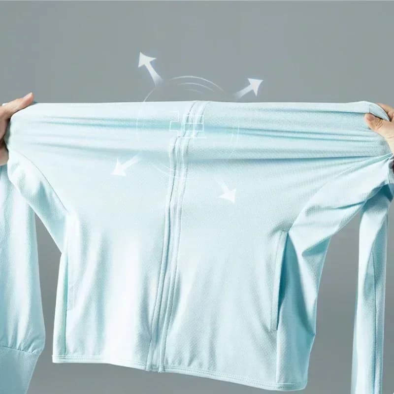 Vêtement protection solaire UPF50+ homme femme - Veste anti-UV sport plein air pêche